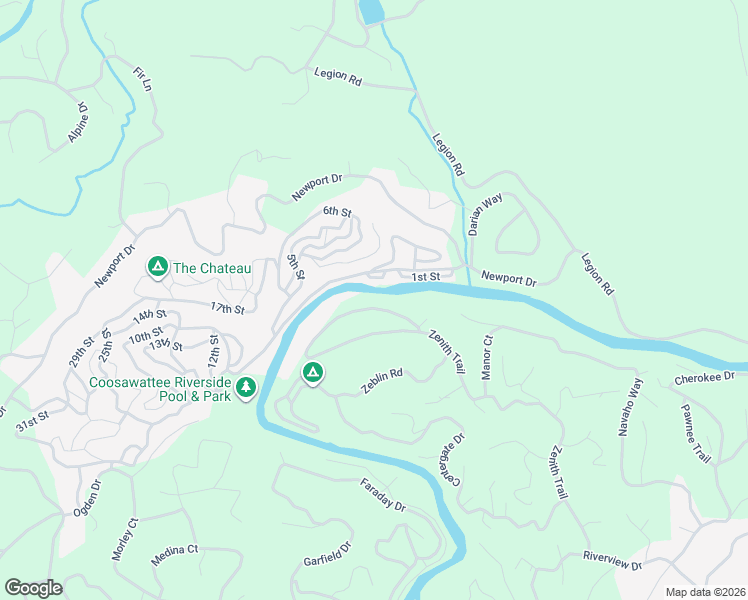 map of restaurants, bars, coffee shops, grocery stores, and more near 1369 Zenith Trail in Ellijay