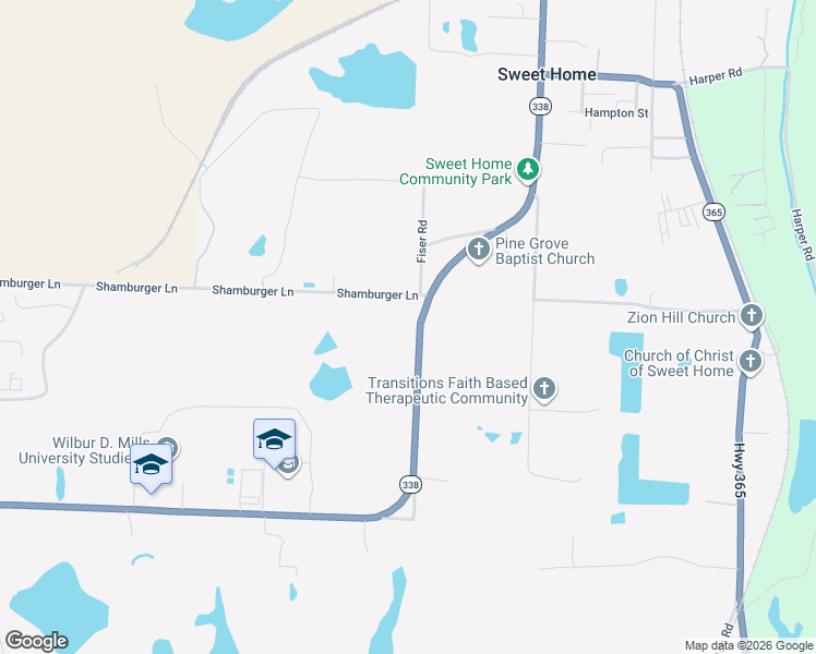 map of restaurants, bars, coffee shops, grocery stores, and more near 2206 East Dixon Road in Little Rock