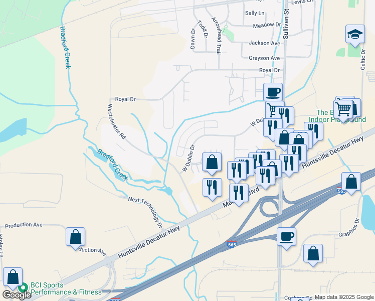 map of restaurants, bars, coffee shops, grocery stores, and more near 301 Cork Alley in Madison