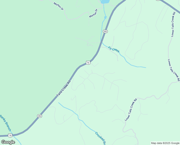map of restaurants, bars, coffee shops, grocery stores, and more near 16 Huff Lane in Ellijay