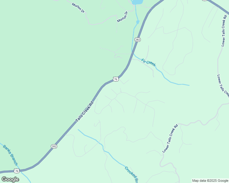 map of restaurants, bars, coffee shops, grocery stores, and more near 16 Huff Lane in Ellijay
