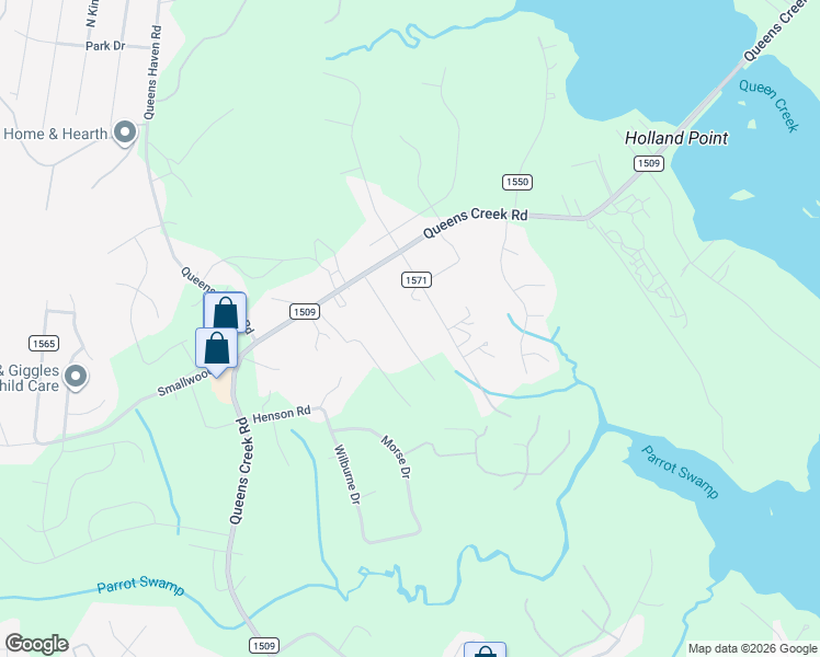 map of restaurants, bars, coffee shops, grocery stores, and more near 831 Wood Creek Drive in Hubert