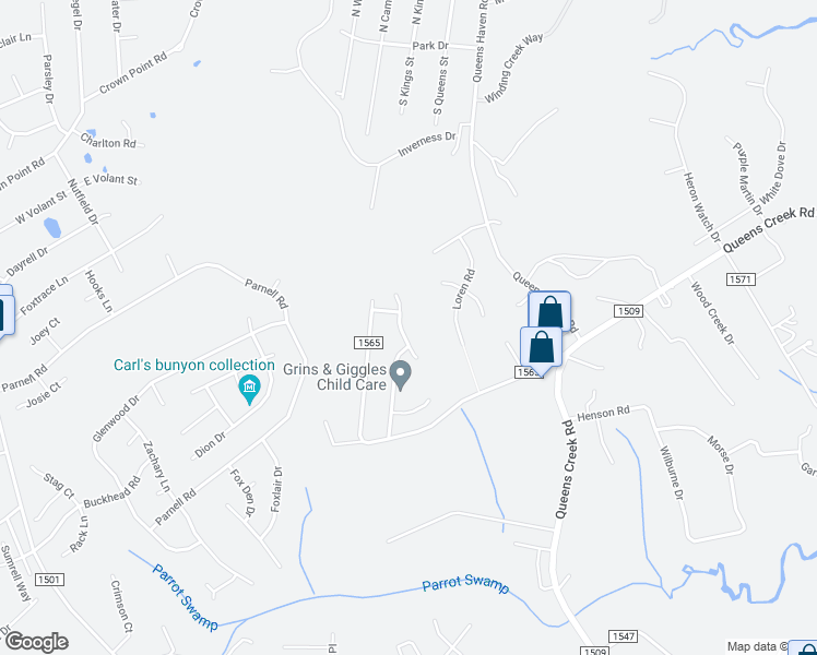 map of restaurants, bars, coffee shops, grocery stores, and more near 313 Top Knot Road in Hubert
