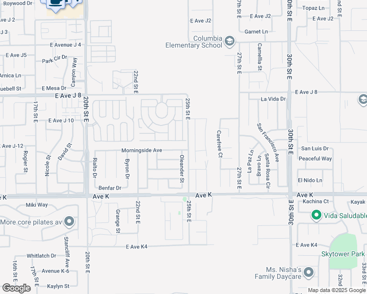 map of restaurants, bars, coffee shops, grocery stores, and more near 2363 Morningside Avenue in Lancaster