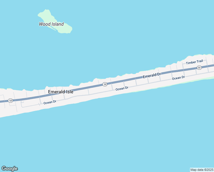 map of restaurants, bars, coffee shops, grocery stores, and more near 1905 Emerald Drive in Emerald Isle