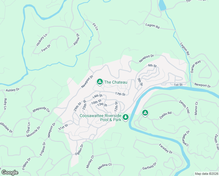 map of restaurants, bars, coffee shops, grocery stores, and more near 161 20th Street in Ellijay