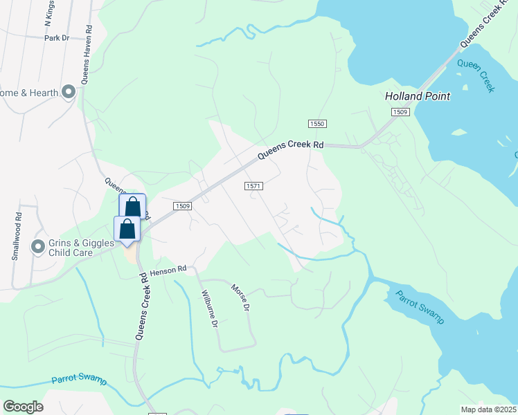 map of restaurants, bars, coffee shops, grocery stores, and more near 831 Wood Creek Dr in Hubert