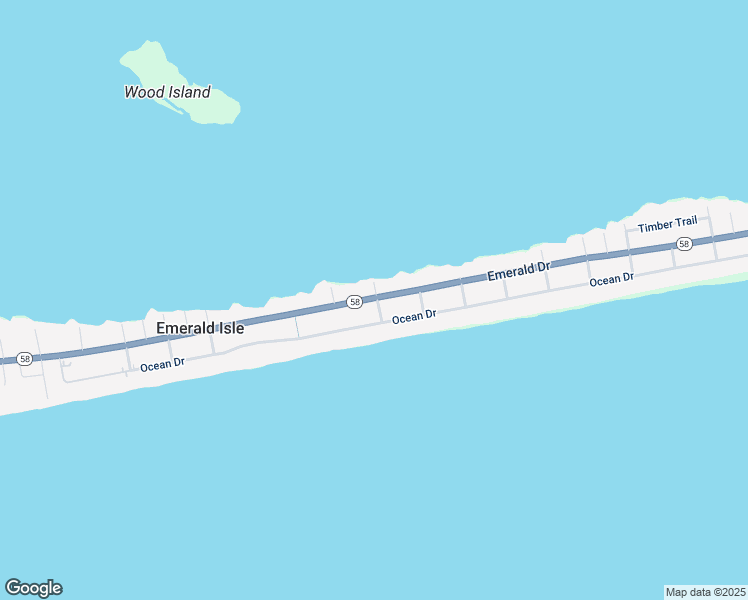 map of restaurants, bars, coffee shops, grocery stores, and more near 1905 Emerald Drive in Emerald Isle