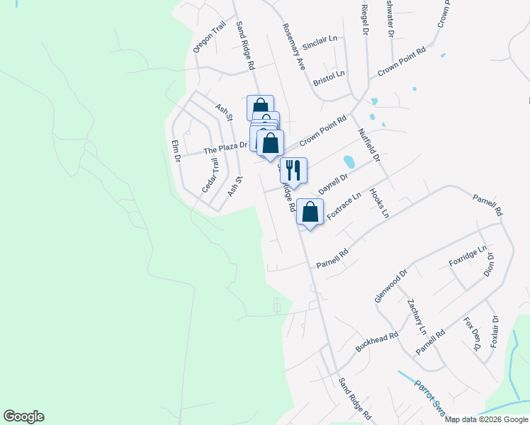 map of restaurants, bars, coffee shops, grocery stores, and more near 213 South Ginger Drive in Hubert