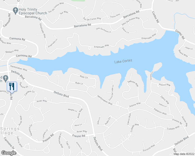 map of restaurants, bars, coffee shops, grocery stores, and more near 52 Rubi Circle in Hot Springs