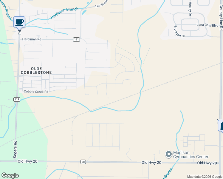 map of restaurants, bars, coffee shops, grocery stores, and more near Unnamed Road in Madison