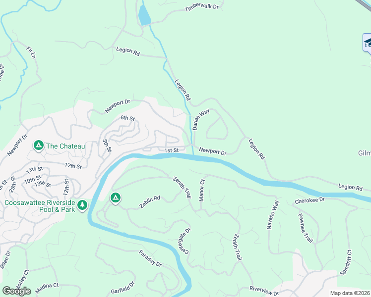 map of restaurants, bars, coffee shops, grocery stores, and more near 68 3rd Street in Ellijay