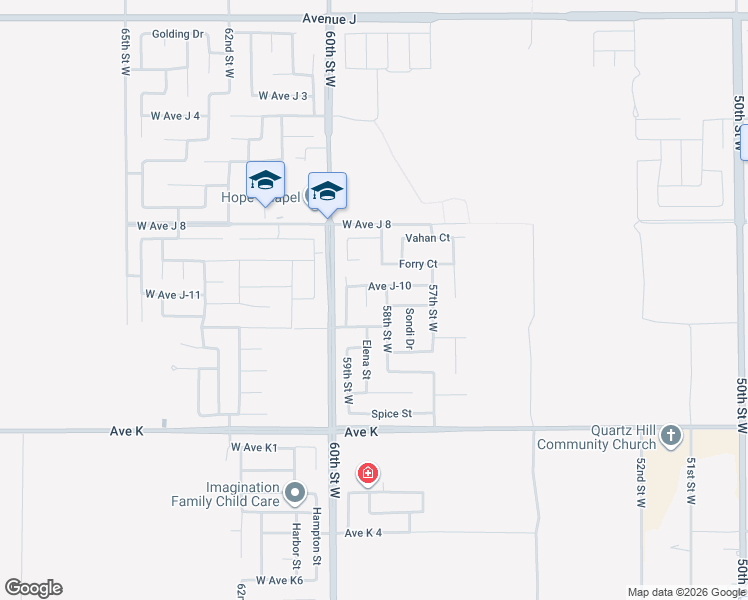 map of restaurants, bars, coffee shops, grocery stores, and more near 43830 Elena Court in Lancaster