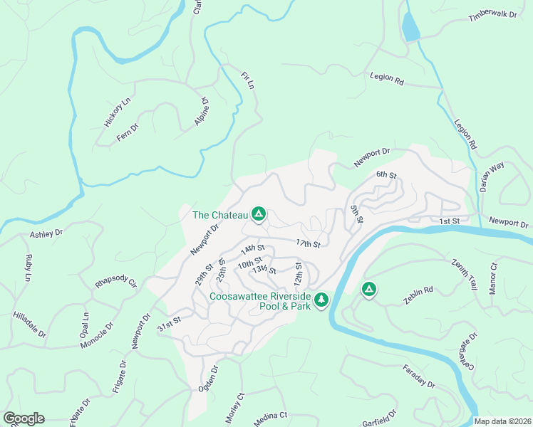 map of restaurants, bars, coffee shops, grocery stores, and more near 133 23rd Street in Ellijay