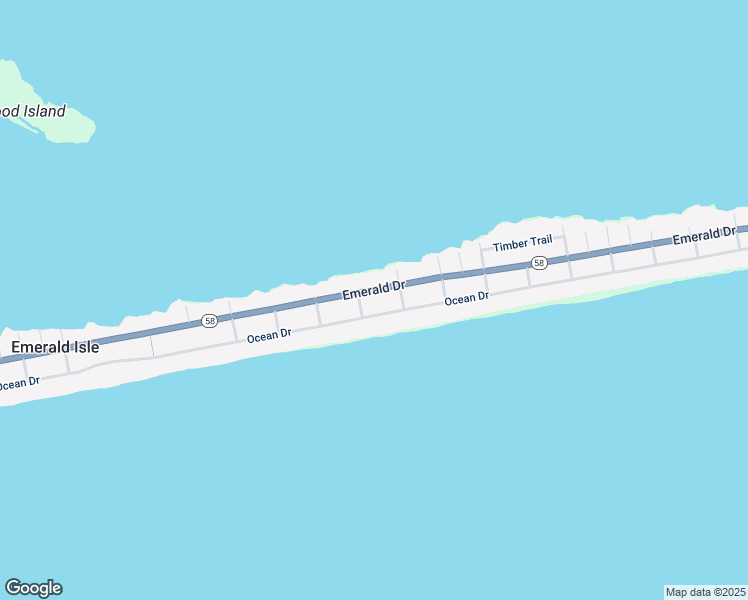 map of restaurants, bars, coffee shops, grocery stores, and more near 1509 Emerald Dr in Emerald Isle