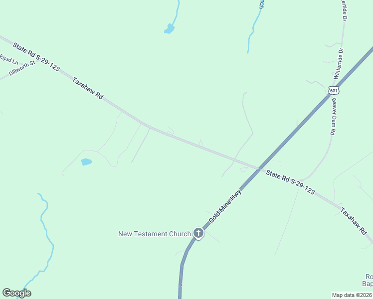 map of restaurants, bars, coffee shops, grocery stores, and more near 7836 Taxahaw Road in Kershaw