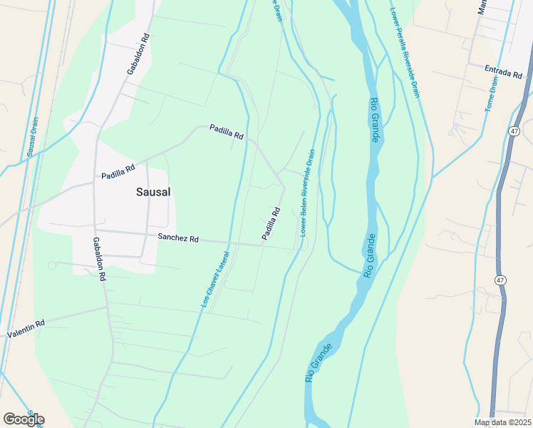 map of restaurants, bars, coffee shops, grocery stores, and more near 84 Padilla Road in Belen