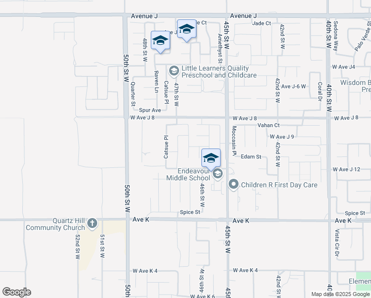 map of restaurants, bars, coffee shops, grocery stores, and more near 43847 Windrose Place in Lancaster