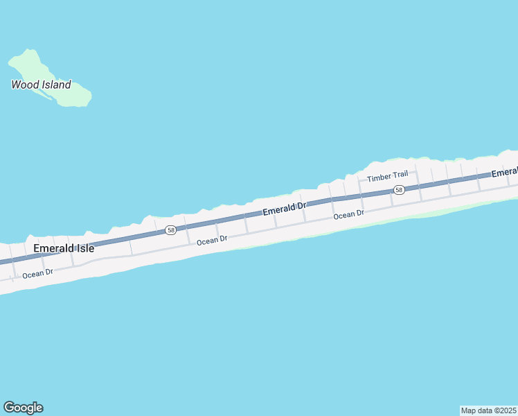 map of restaurants, bars, coffee shops, grocery stores, and more near 1608 Emerald Drive in Emerald Isle