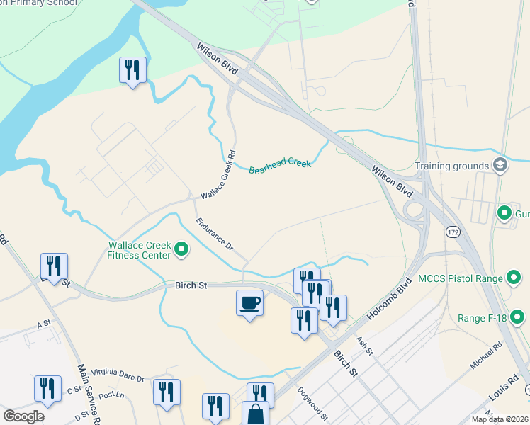 map of restaurants, bars, coffee shops, grocery stores, and more near in Jacksonville