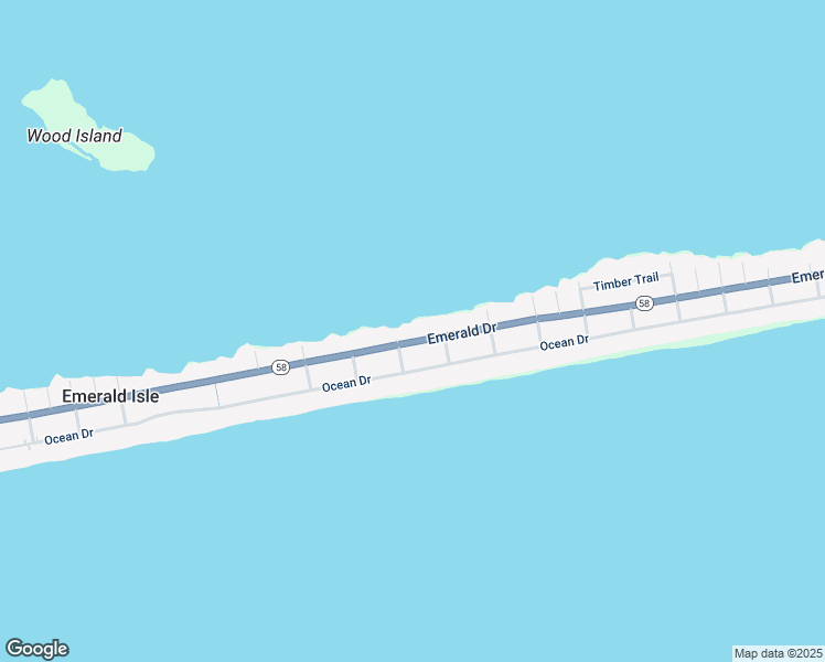map of restaurants, bars, coffee shops, grocery stores, and more near 1608 Emerald Drive in Emerald Isle