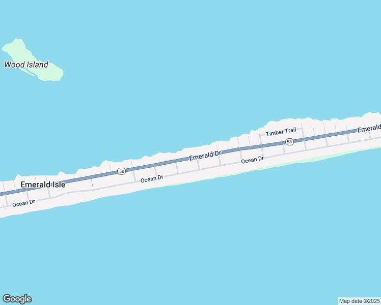 map of restaurants, bars, coffee shops, grocery stores, and more near 1604 Emerald Drive in Emerald Isle