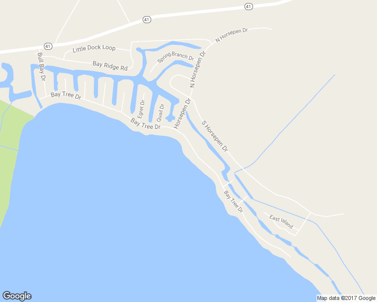 map of restaurants, bars, coffee shops, grocery stores, and more near 822 Bay Tree Dr in Harrells