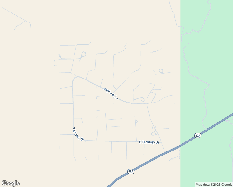 map of restaurants, bars, coffee shops, grocery stores, and more near Explorer Lane in Prescott Valley