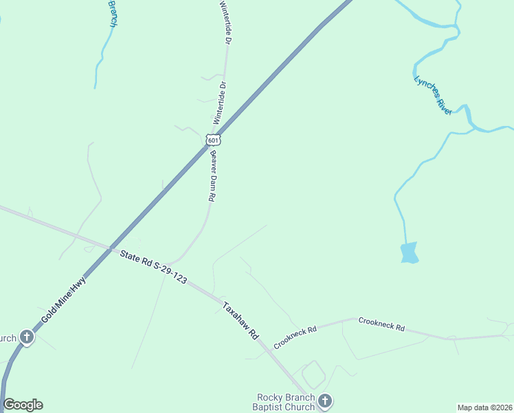 map of restaurants, bars, coffee shops, grocery stores, and more near 7159 Rev Melvin Adams Road in Kershaw