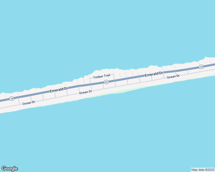 map of restaurants, bars, coffee shops, grocery stores, and more near 1110 Ocean Drive in Emerald Isle