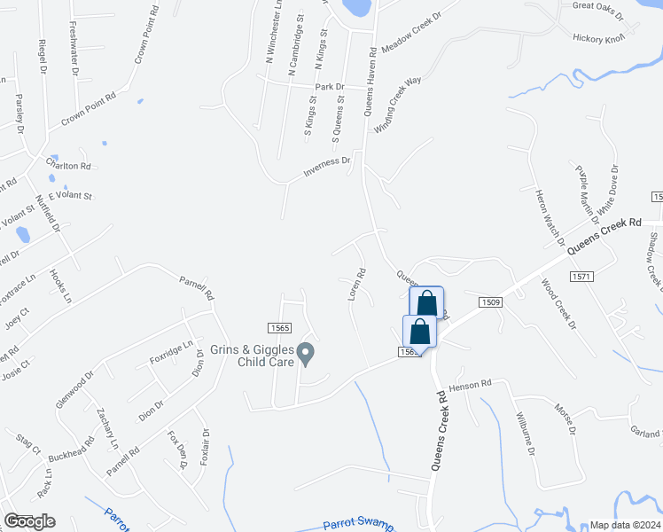 map of restaurants, bars, coffee shops, grocery stores, and more near 115 Jenna Rae Road in Hubert