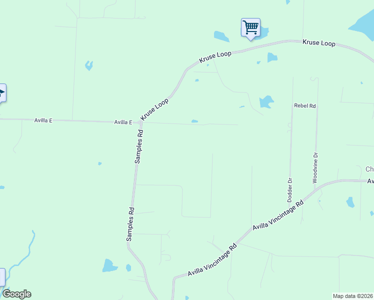 map of restaurants, bars, coffee shops, grocery stores, and more near 38118 Annie Brown Road in Alexander