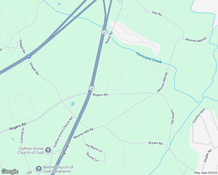 map of restaurants, bars, coffee shops, grocery stores, and more near 815 Rogers Road in Pelzer