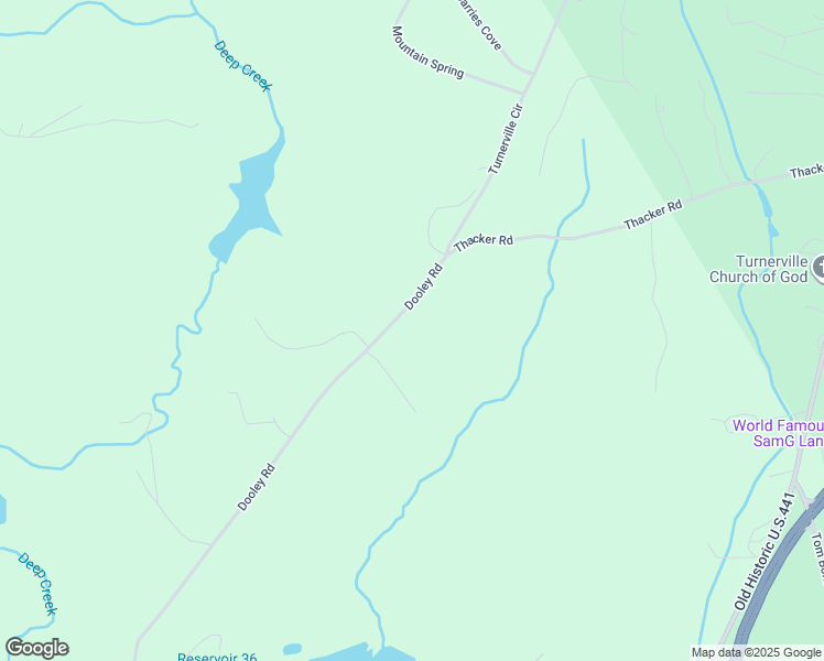 map of restaurants, bars, coffee shops, grocery stores, and more near 2320 Dooley Road in Clarkesville