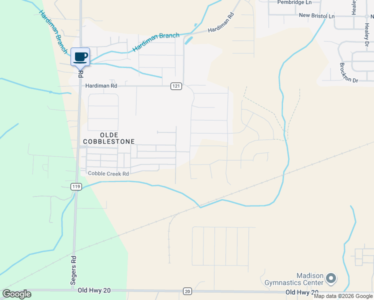 map of restaurants, bars, coffee shops, grocery stores, and more near 58 Faulkner Road in Madison