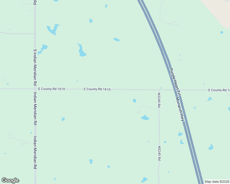map of restaurants, bars, coffee shops, grocery stores, and more near 34665 East County Road 1610 in Pauls Valley