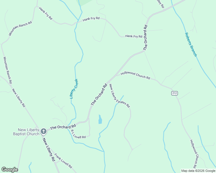 map of restaurants, bars, coffee shops, grocery stores, and more near 125 New Liberty Estates Road in Clarkesville