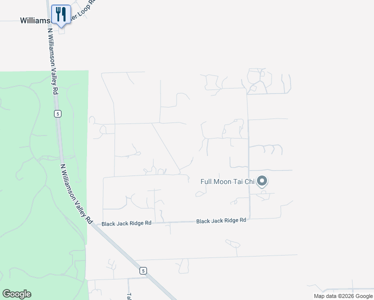 map of restaurants, bars, coffee shops, grocery stores, and more near 3545 Oak View Lane in Prescott