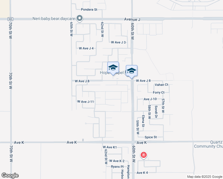 map of restaurants, bars, coffee shops, grocery stores, and more near 6110 Starview Drive in Lancaster