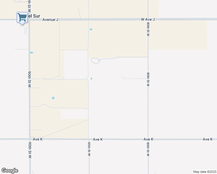 map of restaurants, bars, coffee shops, grocery stores, and more near West Avenue J8 in Del Sur