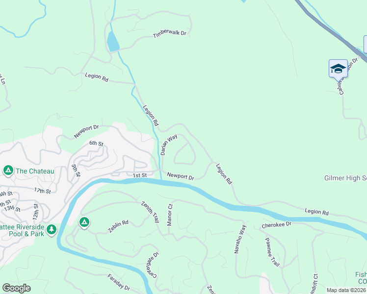 map of restaurants, bars, coffee shops, grocery stores, and more near Darian Way in Ellijay