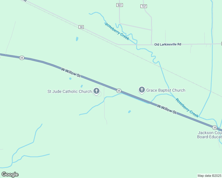 map of restaurants, bars, coffee shops, grocery stores, and more near 17171 Alabama 35 in Scottsboro
