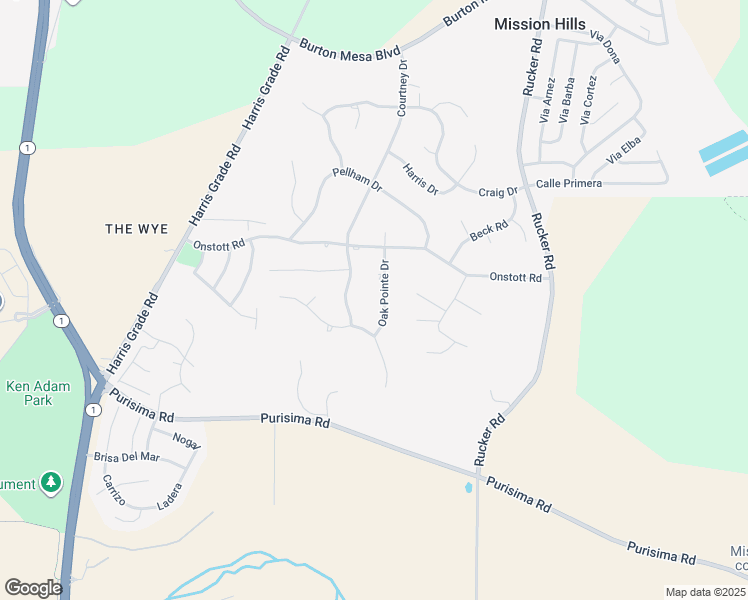 map of restaurants, bars, coffee shops, grocery stores, and more near 3011 Oak Pointe Drive in Lompoc