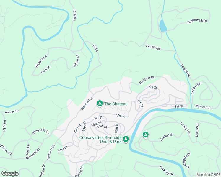 map of restaurants, bars, coffee shops, grocery stores, and more near 1322 Newport Drive in Ellijay