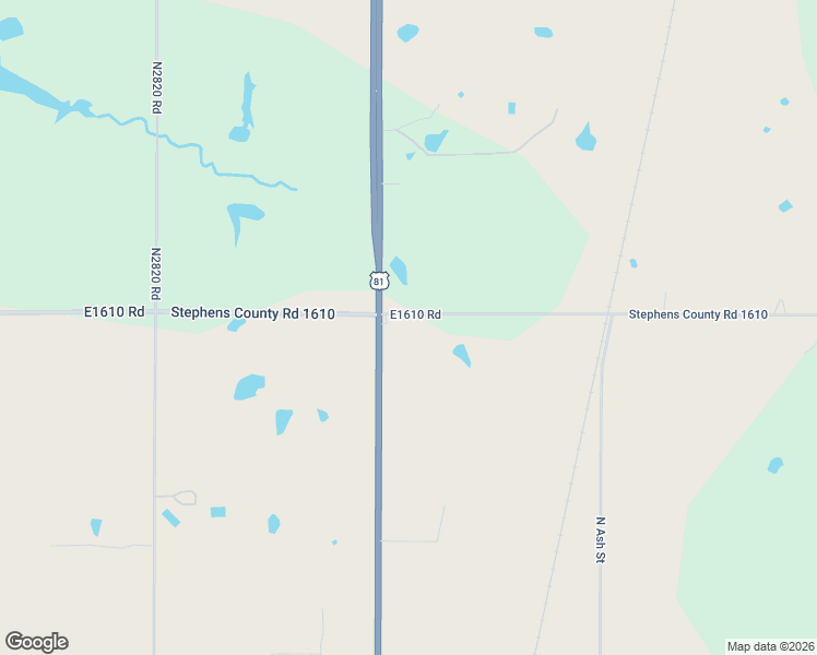 map of restaurants, bars, coffee shops, grocery stores, and more near 2972 U.S. 81 in Marlow