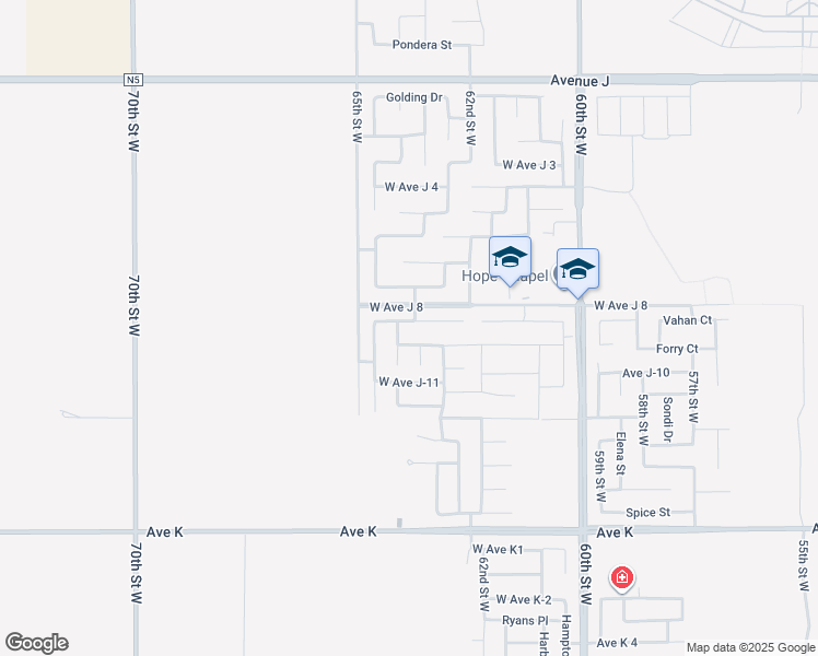 map of restaurants, bars, coffee shops, grocery stores, and more near 6304 Starview Drive in Lancaster