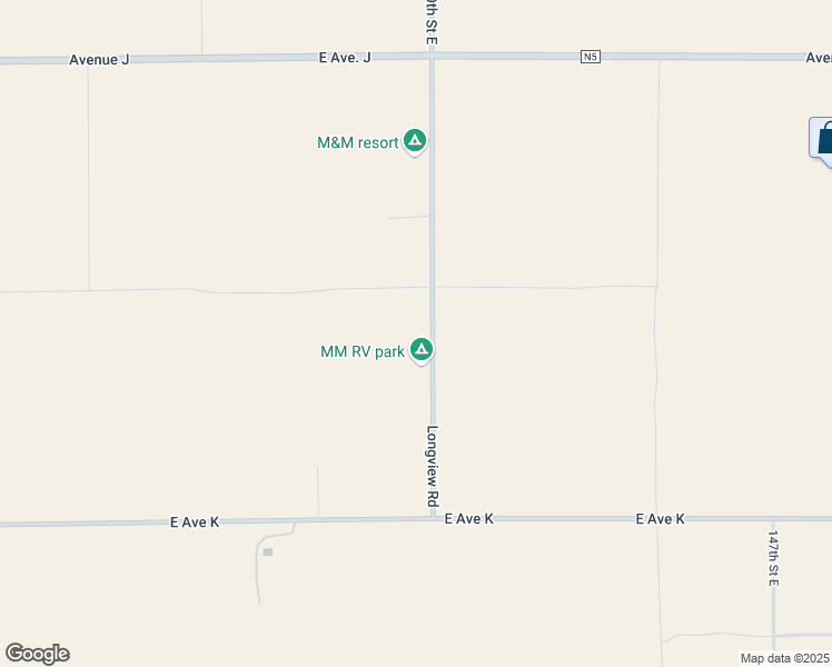 map of restaurants, bars, coffee shops, grocery stores, and more near 14000 East Avenue J in Lancaster