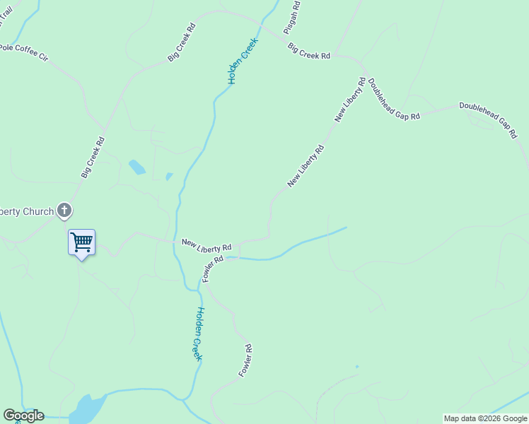 map of restaurants, bars, coffee shops, grocery stores, and more near 989 New Liberty Road in Ellijay