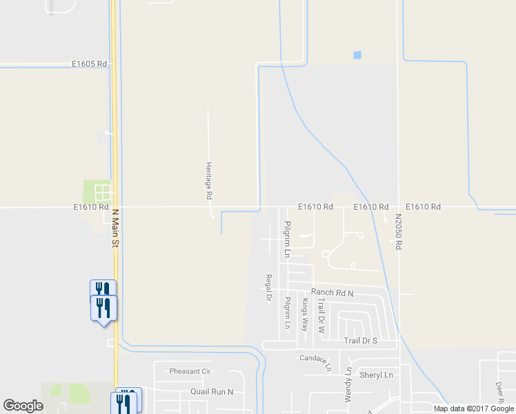 map of restaurants, bars, coffee shops, grocery stores, and more near Heritage Road in Altus