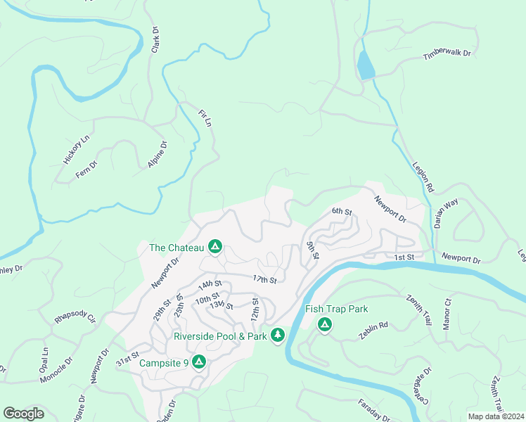 map of restaurants, bars, coffee shops, grocery stores, and more near 27 Bamby Lane in Ellijay